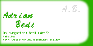 adrian bedi business card